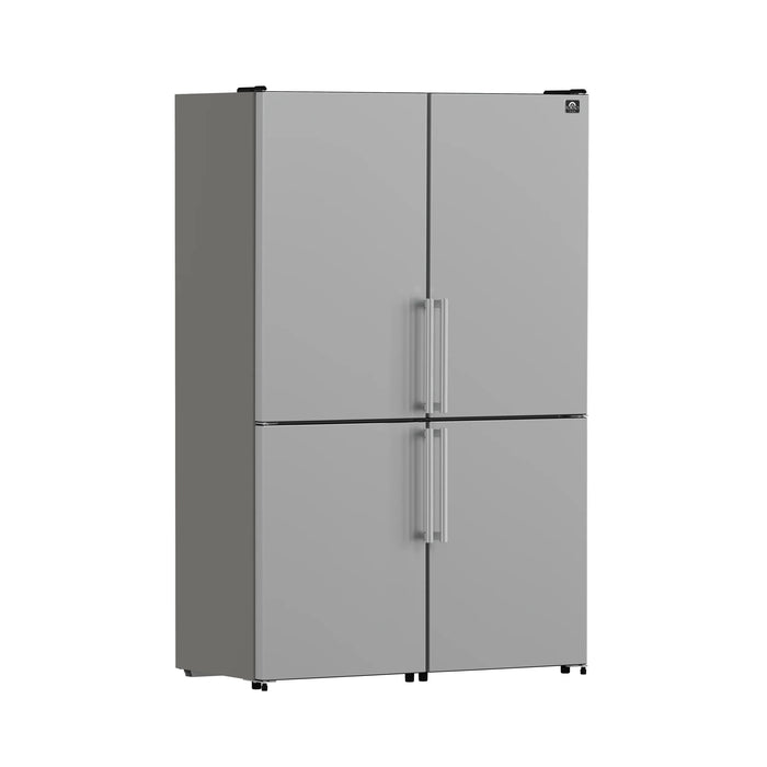Forno Appliance Package - 48" Gas Range, 48" Range Hood, 48" Refrigerator, AP-FFSGS6244-48-10