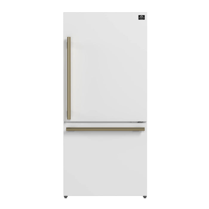 Forno Espresso Package - 30" Electric Range and Refrigerator in White, FBDL-003-03US