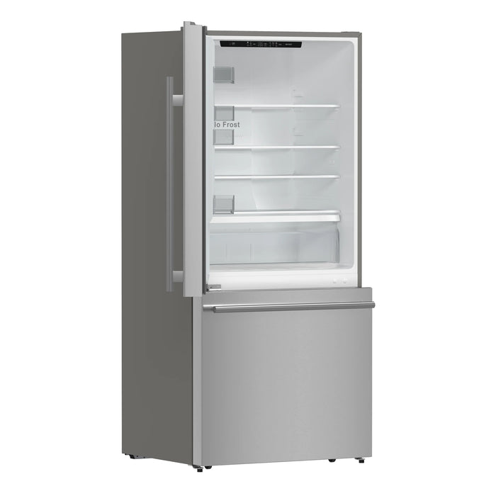 FORNO Espresso Milano 62" 34.4 cu. ft. Side-By-Side Refrigerator with Ice Maker in Stainless Steel, AP-2-1786-SS