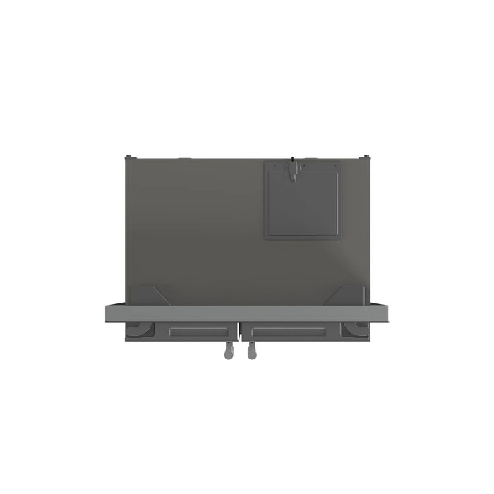 FORNO Salerno 37" 15.6 cu. ft. Side-by-Side Built-In Refrigerator in Stainless Steel and Modern Trim Kit, FFRBI1805-37MG