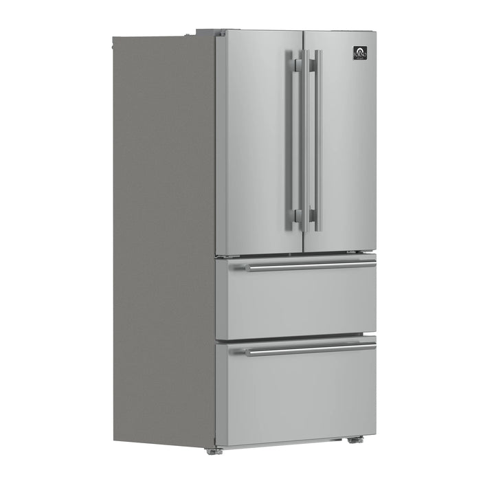 Forno Appliance Package - 36" Dual Fuel Range, Dishwasher, 36" Refrigerator, FBDL-004-02CAUS