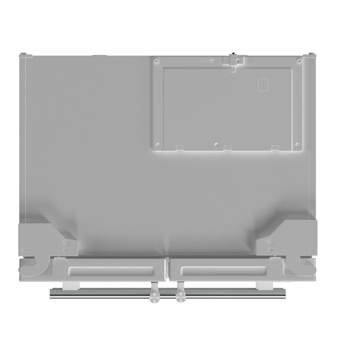 Forno Espresso Package - 30" Electric Range and Refrigerator in White with Silver Handles, AP-FFSEL6012-30WHT-S-2P-36R