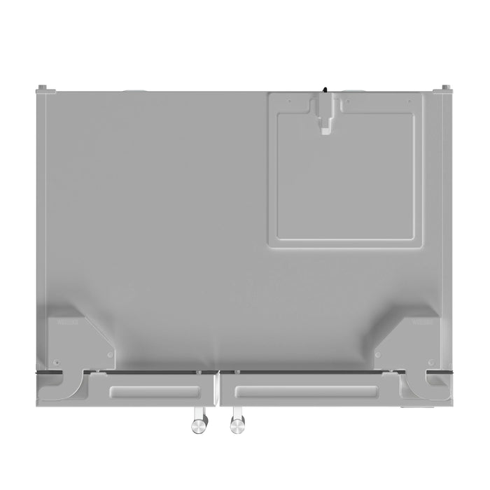 FORNO Espresso Salerno 36" 20 cu. ft. Side-By-Side Refrigerator with Water and Ice Dispenser in White with Silver Handles, FFRBI1844-36WHT