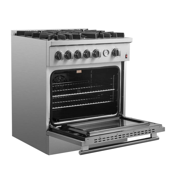 Forno Appliance Package - 30" Gas Range with Griddle and 36" Refrigerator with Ice Maker, FBDL-020-03-CAUS