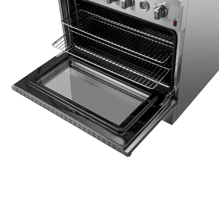 FORNO Marco 36" 5.36 cu.ft. Gas Range with 6 Burners and Built-In Temperature Gauge, FFSGS6277-36