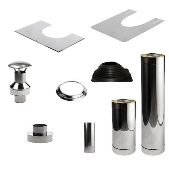 HUUM Chimney Kit, Barrel for Tradional Wood Sauna Stoves