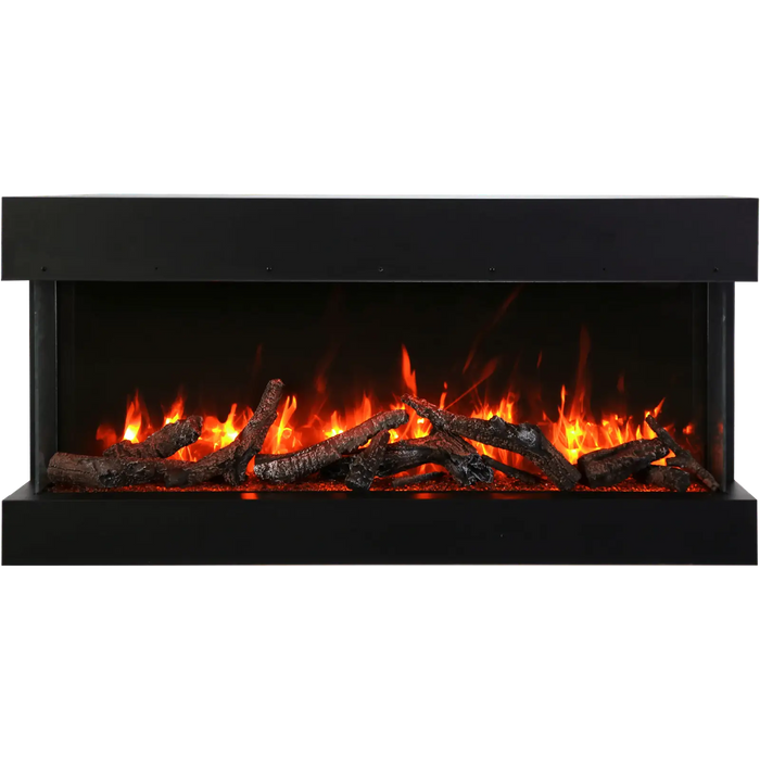 Amantii Smart Tru View XT XL Electric Fireplace: Stylish 3-Sided Glass Design