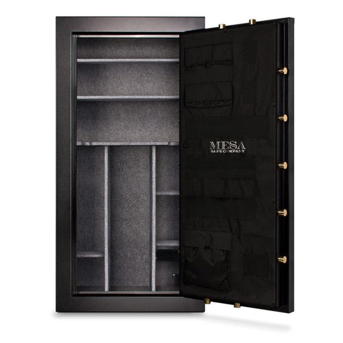 MESA 21.1 Cubic Foot Electronic Lock Gun Safe - 42 Gun Capacity - All Steel Safe - Black