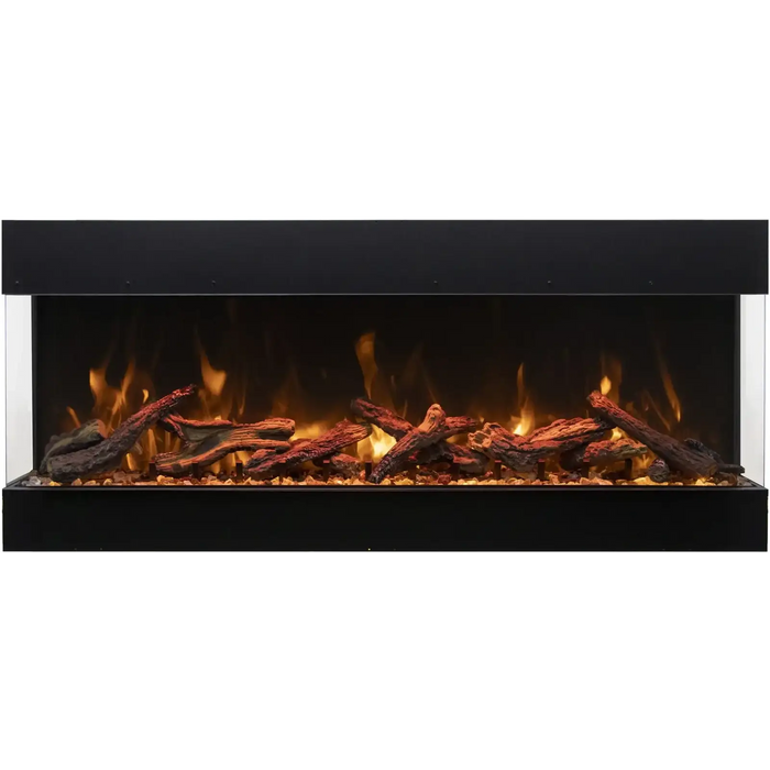 Amantii Tru View Bespoke 3-Sided Fireplace: Indoor/Outdoor Elegance with WiFi and Bluetooth