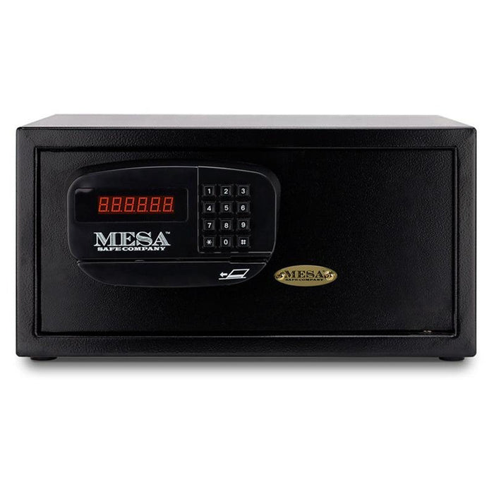 MESA 1.2 Cubic ft Hotel Safe - All Steel with Electronic Lock - Black