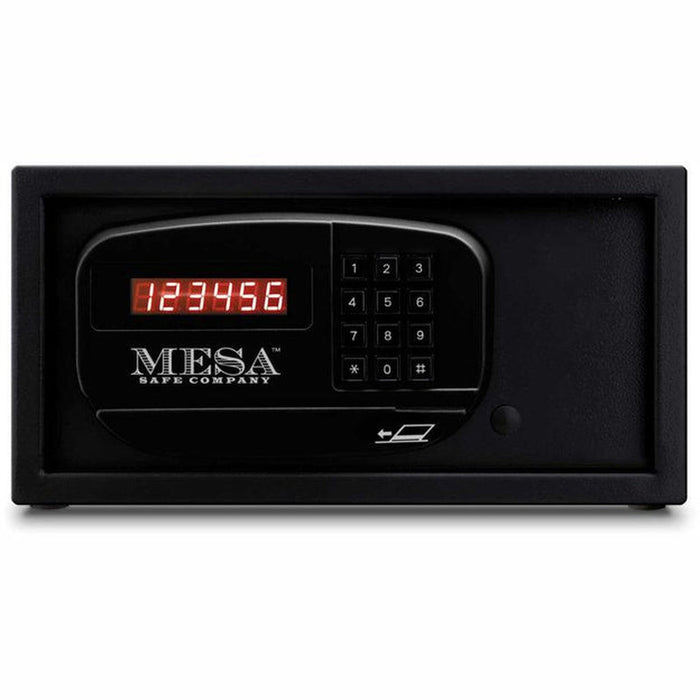 MESA 0.4 cu ft Hotel Safe - All Steel with Electronic Lock - Black