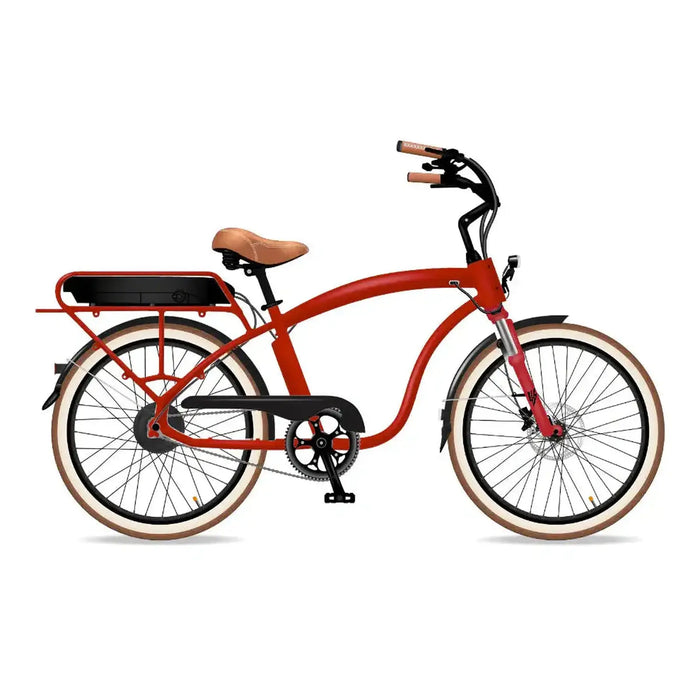 Model C E-bike – Red - By Electric Bike Company