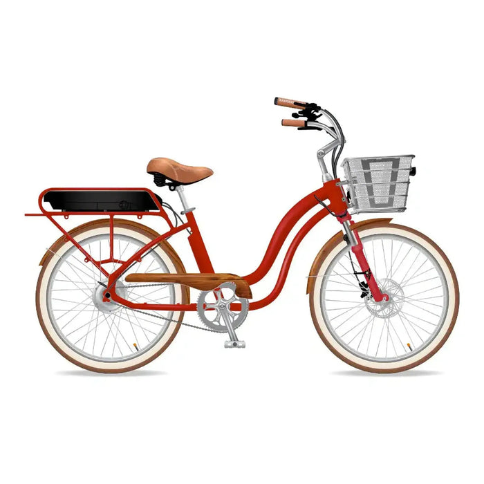 Model S E-bike – Red - By Electric Bike Company