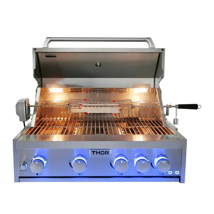 Thor Kitchen - Outdoor Kitchen Gas BBQ Grill, MK04SS304