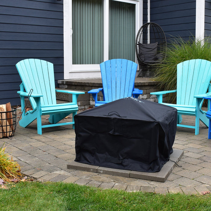 Domed Protective Cover for The Square Mammoth Patio Fire Pit by Blue Sky Outdoor Living