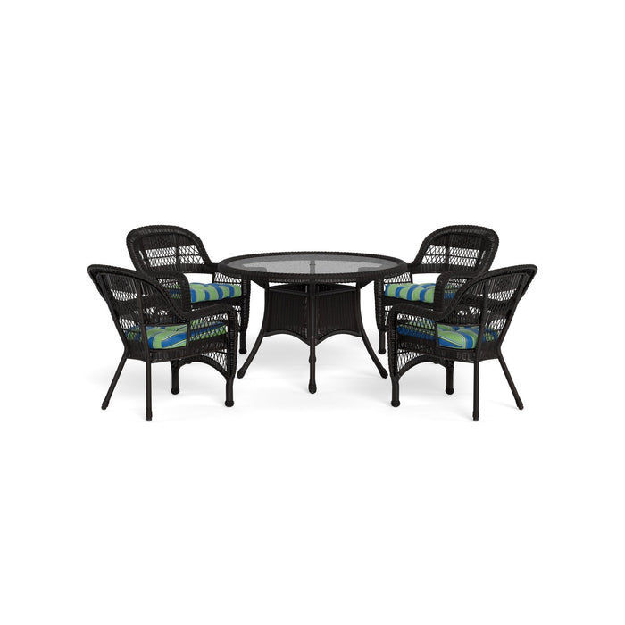 Tortuga Outdoor Portside 5Pc Dining Set - Dark Roast - Halliwell Caribbean