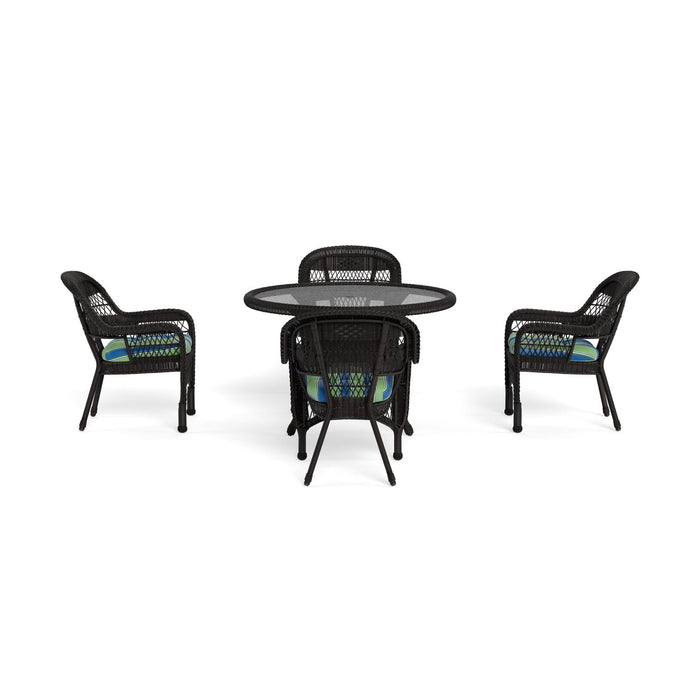 Tortuga Outdoor Portside 5Pc Dining Set - Dark Roast - Halliwell Caribbean