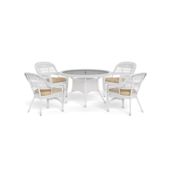 Tortuga Outdoor Portside 5Pc Dining Set - White - Sand