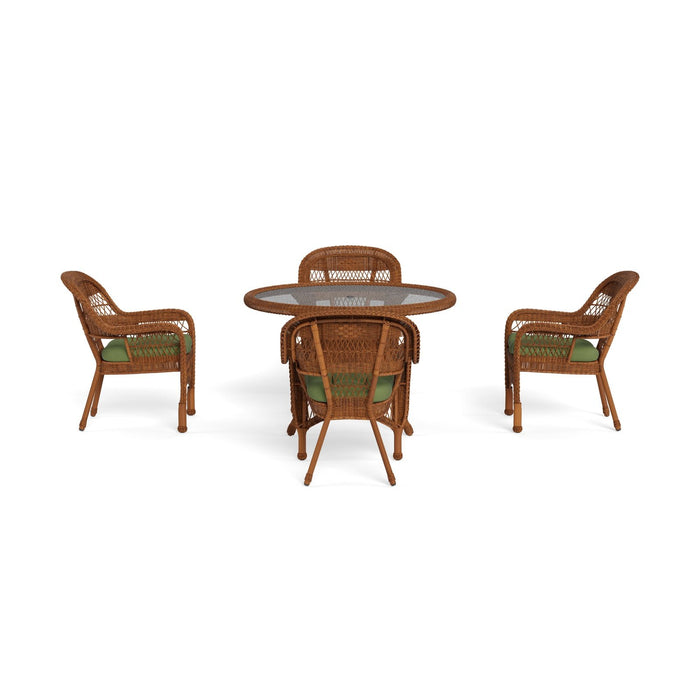 Tortuga Outdoor Portside 5Pc Dining Set - Amber - Montileaf