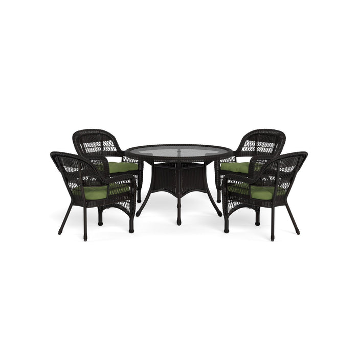 Tortuga Outdoor Portside 5Pc Dining Set - Dark Roast - Montileaf / Husk Hunter