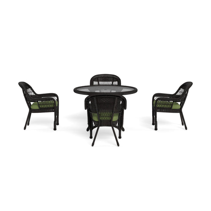 Tortuga Outdoor Portside 5Pc Dining Set - Dark Roast - Montileaf / Husk Hunter