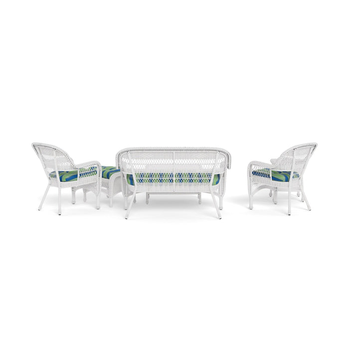 Tortuga Outdoor Portside 6Pc Seating Set - WHITE - Haliwell Caribbean