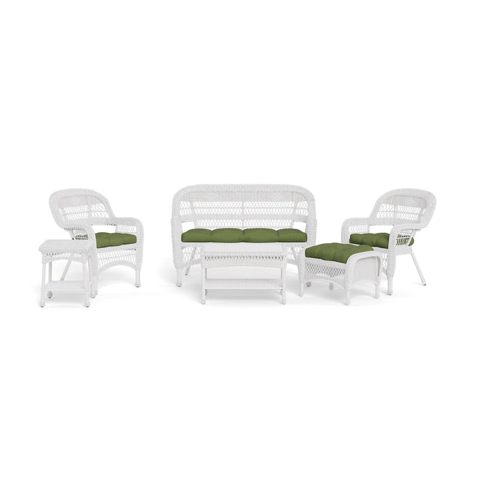 Tortuga Outdoor Portside 6Pc Seating Set ~ WHITE ~ Montileaf/Husk Hunter