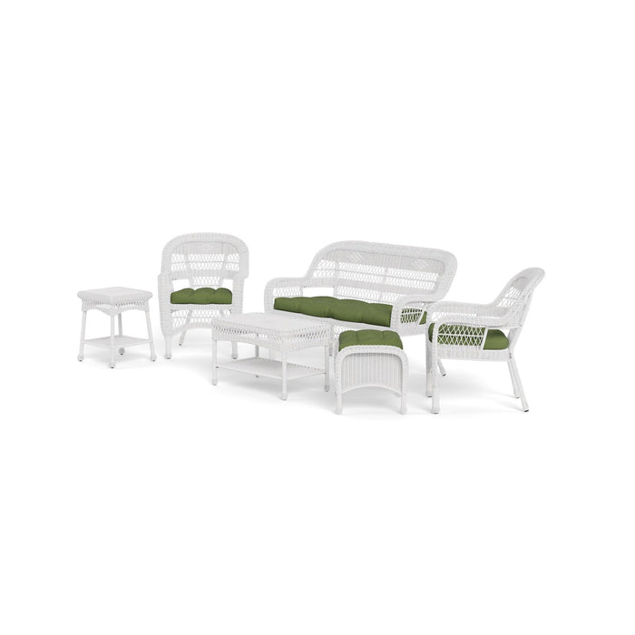 Tortuga Outdoor Portside 6Pc Seating Set ~ WHITE ~ Montileaf/Husk Hunter