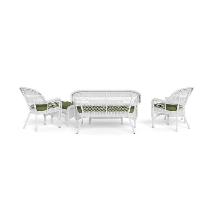 Tortuga Outdoor Portside 6Pc Seating Set ~ WHITE ~ Montileaf/Husk Hunter