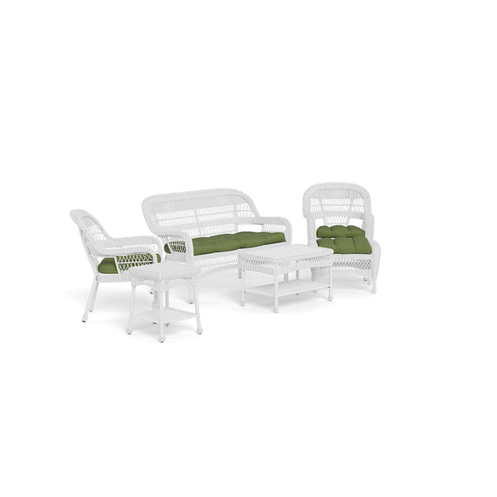 Tortuga Outdoor Portside 6Pc Seating Set ~ WHITE ~ Montileaf/Husk Hunter