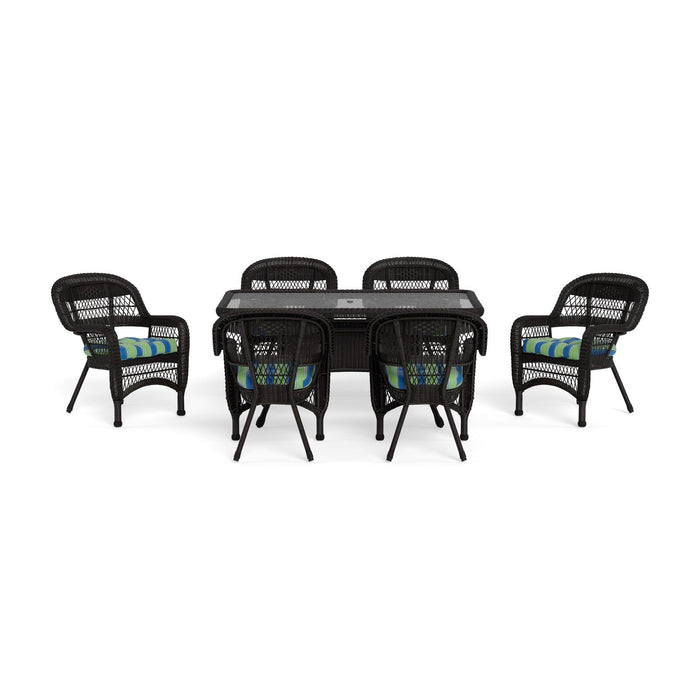 Tortuga Outdoor Portside 7Pc Dining Set - Dark Roast - Haliwell Caribbean