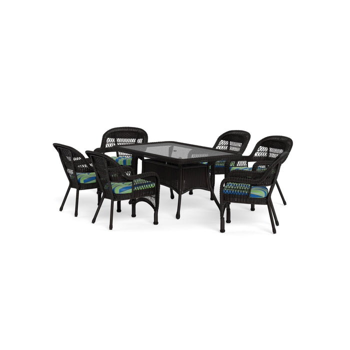 Tortuga Outdoor Portside 7Pc Dining Set - Dark Roast - Haliwell Caribbean