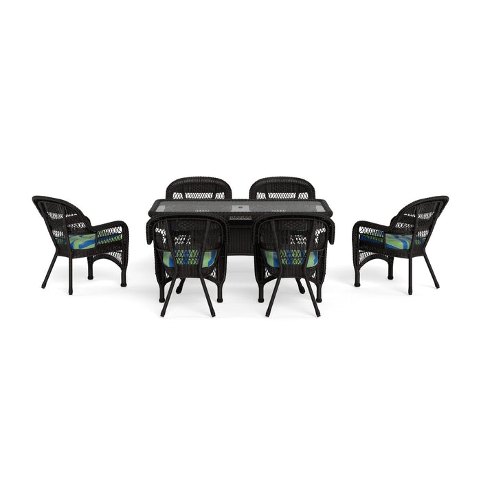 Tortuga Outdoor Portside 7Pc Dining Set - Dark Roast - Haliwell Caribbean