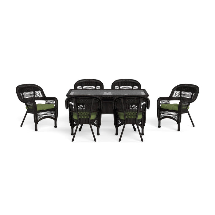 Tortuga Outdoor Portside 7Pc Dining Set - Dark Roast - Montileaf / Husk Hunter