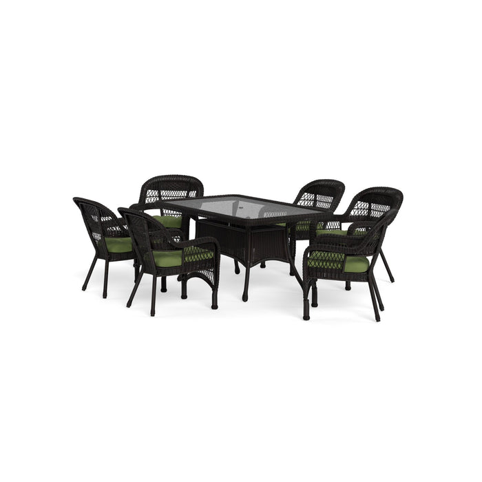 Tortuga Outdoor Portside 7Pc Dining Set - Dark Roast - Montileaf / Husk Hunter