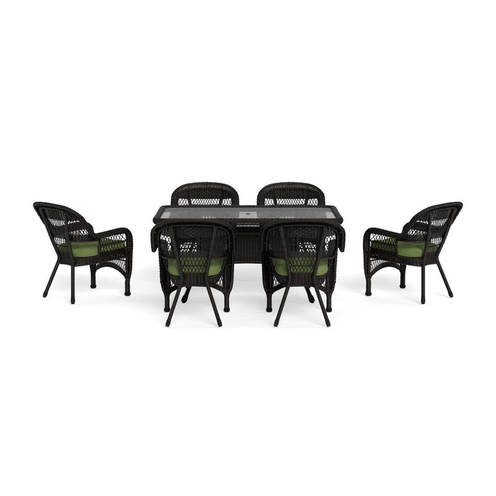 Tortuga Outdoor Portside 7Pc Dining Set - Dark Roast - Montileaf / Husk Hunter