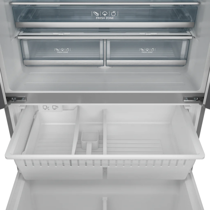 Gordon Ramsay by THOR Kitchen 36" 20.3 cu. ft. French Door Counter Depth Refrigerator with Ice Maker in Stainless Steel with Rose Gold Accents, RF3621CTD99-RSG