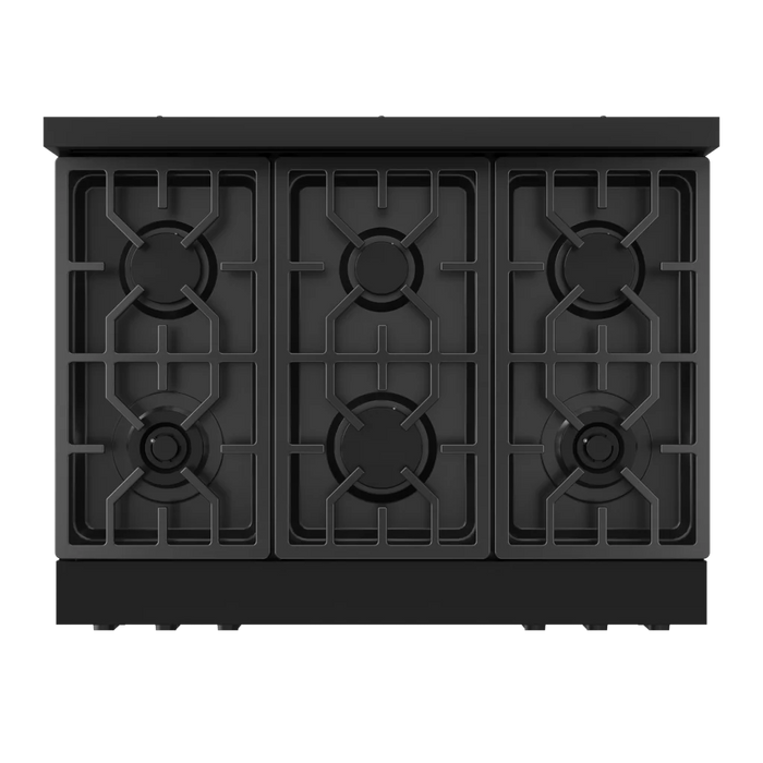 Gordon Ramsay by THOR Kitchen 36" 6.0 cu. ft. Professional Propane Gas Range with Tilt Panel Touch Control, Self-Clean and Air Fry in Matte Black, RSG36BLP