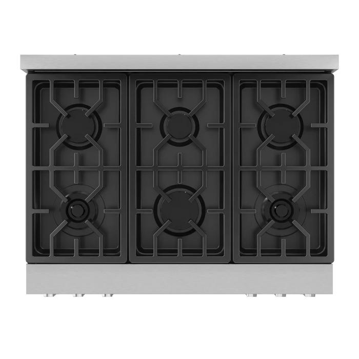 Gordon Ramsay by THOR Kitchen 36" 6.0 cu. ft. Professional Propane Gas Range with Tilt Panel Touch Control, Self-Clean and Air Fry in Stainless Steel, RSG36LP