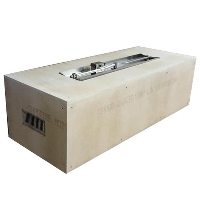 HPC Fire 60" x 24" Rectangular Fire Pit Enclosure with Interlink Push Button and Flame Sensing Innovation