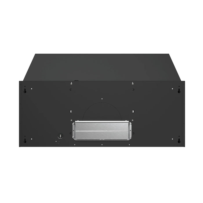 FORNO Espresso Cappa 30" 200 CFM Compact Under Cabinet Convertible Range Hood in Black, FRHUC5200-30BLK