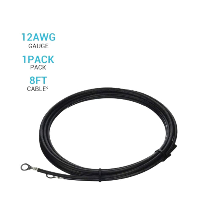 Renogy 8FT-12 AWG Wire Copper Tray Cable, Connect Charge Controller and Battery