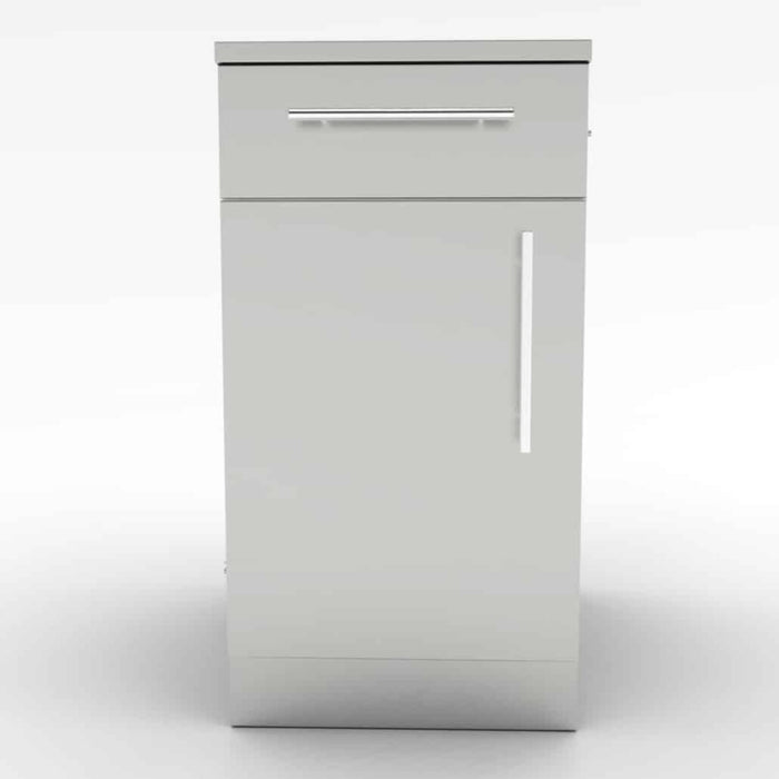 Combo Cabinet with Left-Swing 18-Inch Door, Top Drawer, and Shelf