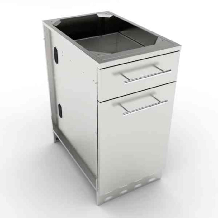 18-inch Propane/Trash Drawer Combo Cabinet - Convenient and Functional - For Outdoor Kitchen Setup