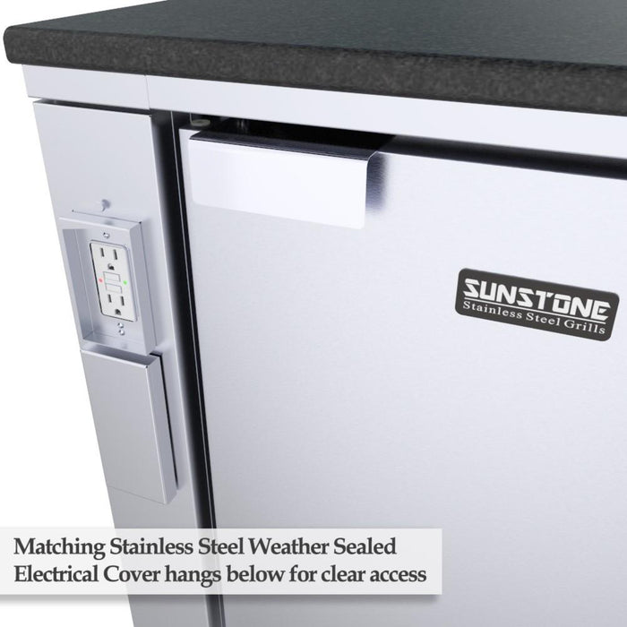 30 In. Sunstone Appliance Base Cabinet for Up to 21 In. - Compatible with Wide Fridge