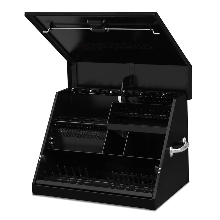 Triangle Toolbox in Black Steel, Dimensions: 26" x 18" by Montezuma