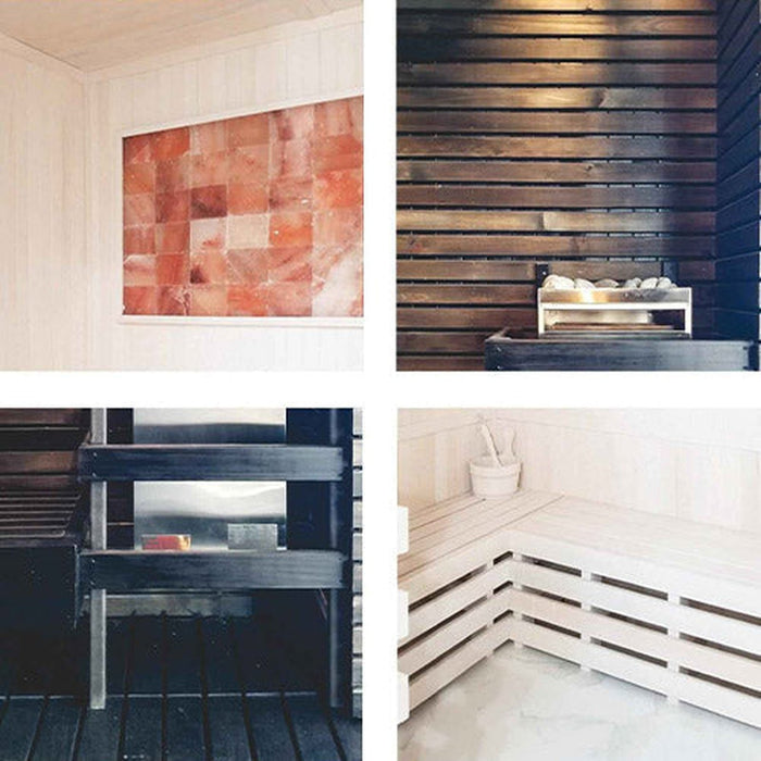 Scandia Electric Ultra - Hand Finished Pre-Cut Sauna Room Kits in the dimensions of 48" x 84" x 84".