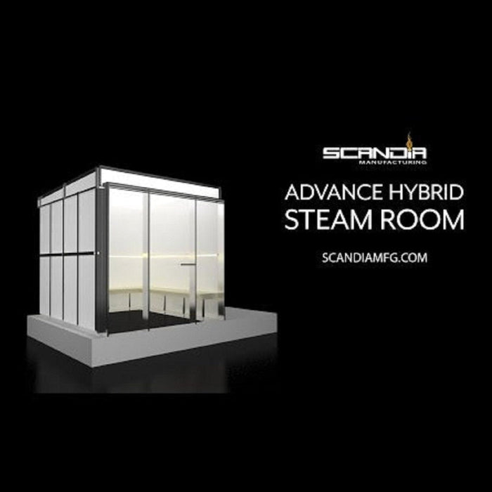 Scandia Advanced Hybrid Steam Room - Dimensions: 60" x 60" x 96"