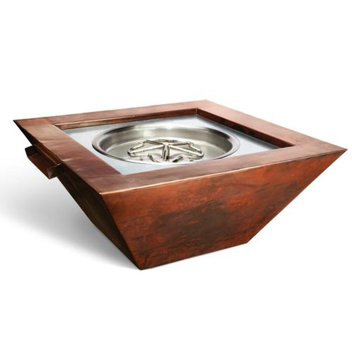 HPC Fire Copper Sierra Fire and Water Bowl with SST Torpedo Burner - Ignite with Match Lit Precision