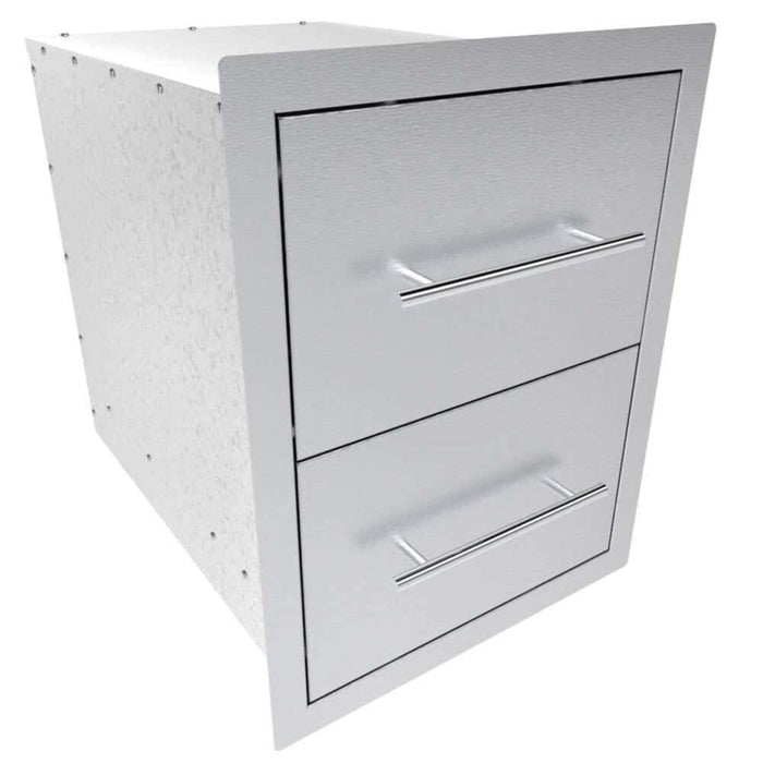 Texan Series 16-inch Double Drawer Unit - 304 Stainless Steel